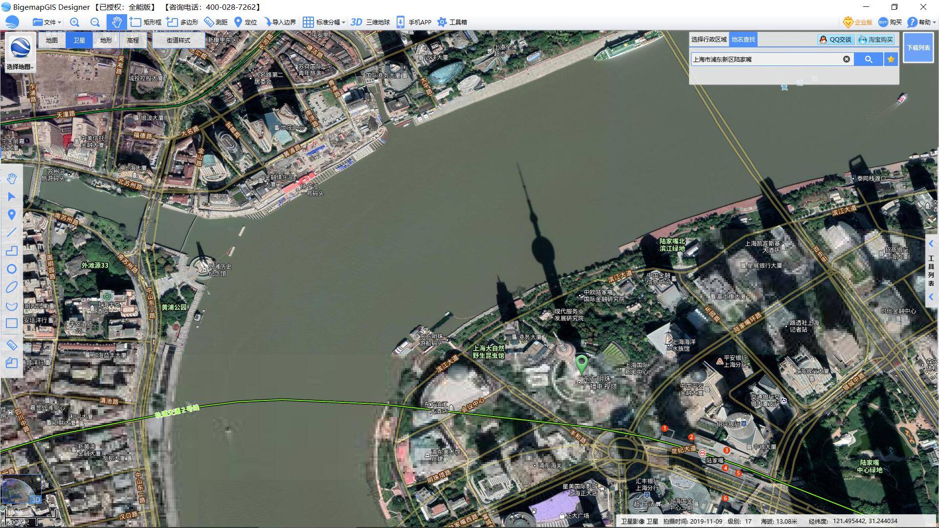 从卫星地图看纽约和上海!同为全球一线城市有什么不同