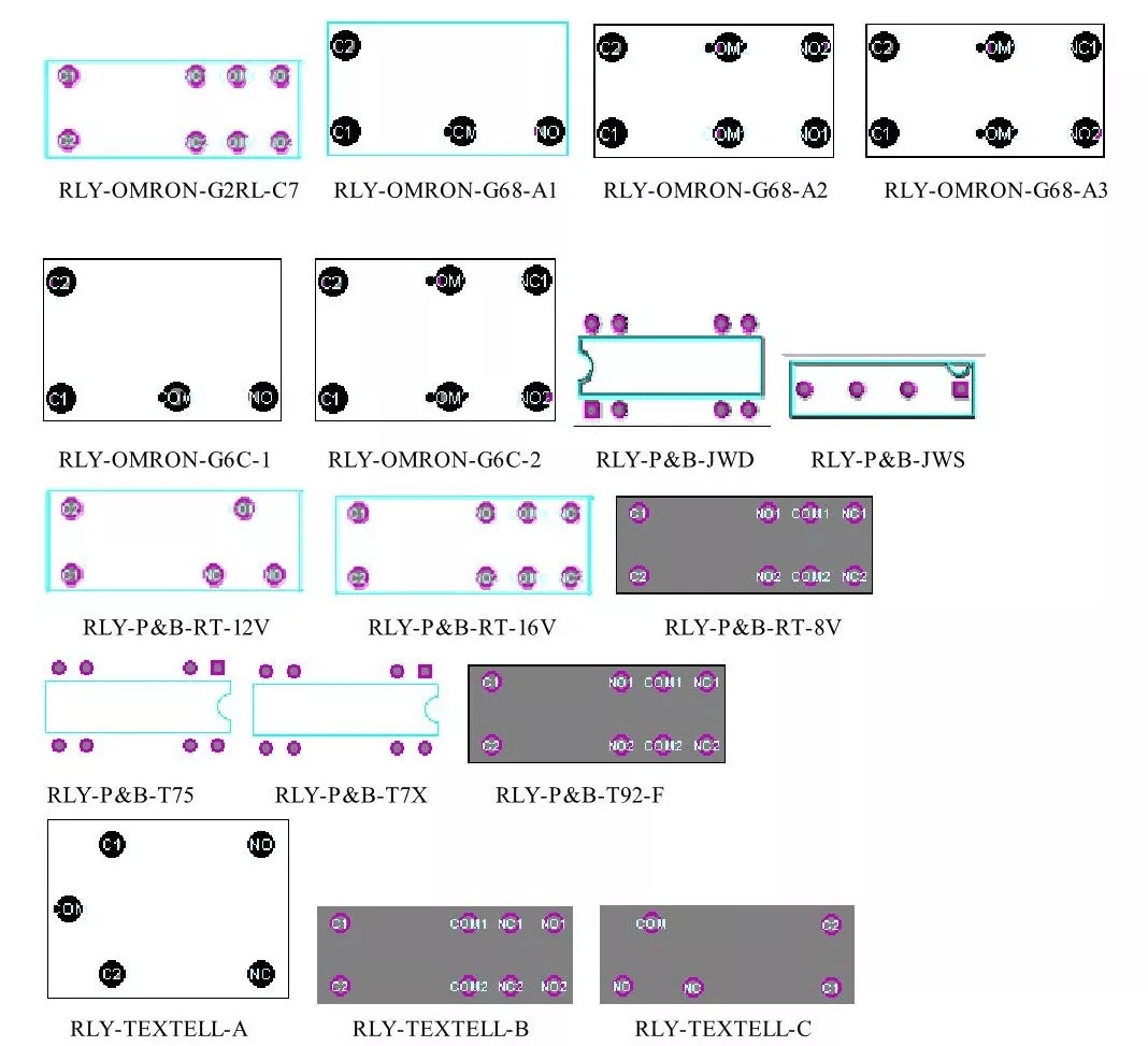 芯极速 常见元器件pcb封装图