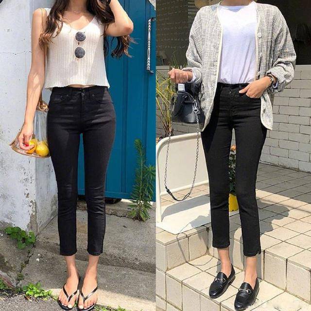 高跟鞋|小个子夏季穿搭，衬衫搭配牛仔裤短裙超实用，气质提升一个档次