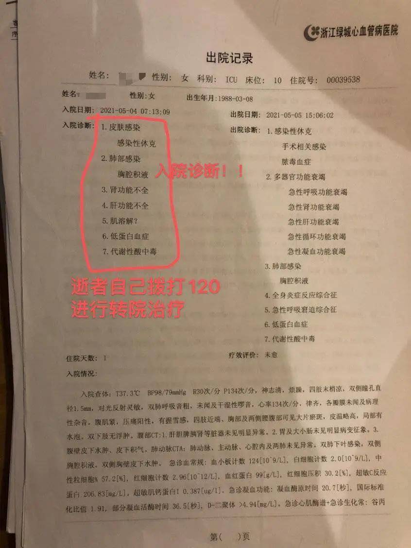 华颜|33岁网红抽脂感染去世：痛到自己打120，休克被误当睡觉！刚刚，官方通报