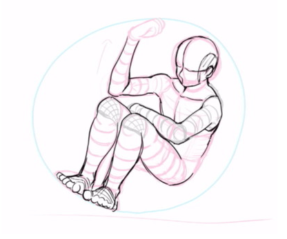 原创人体姿势僵硬死板如何画好人物姿势教你摆脱用火柴人画人体