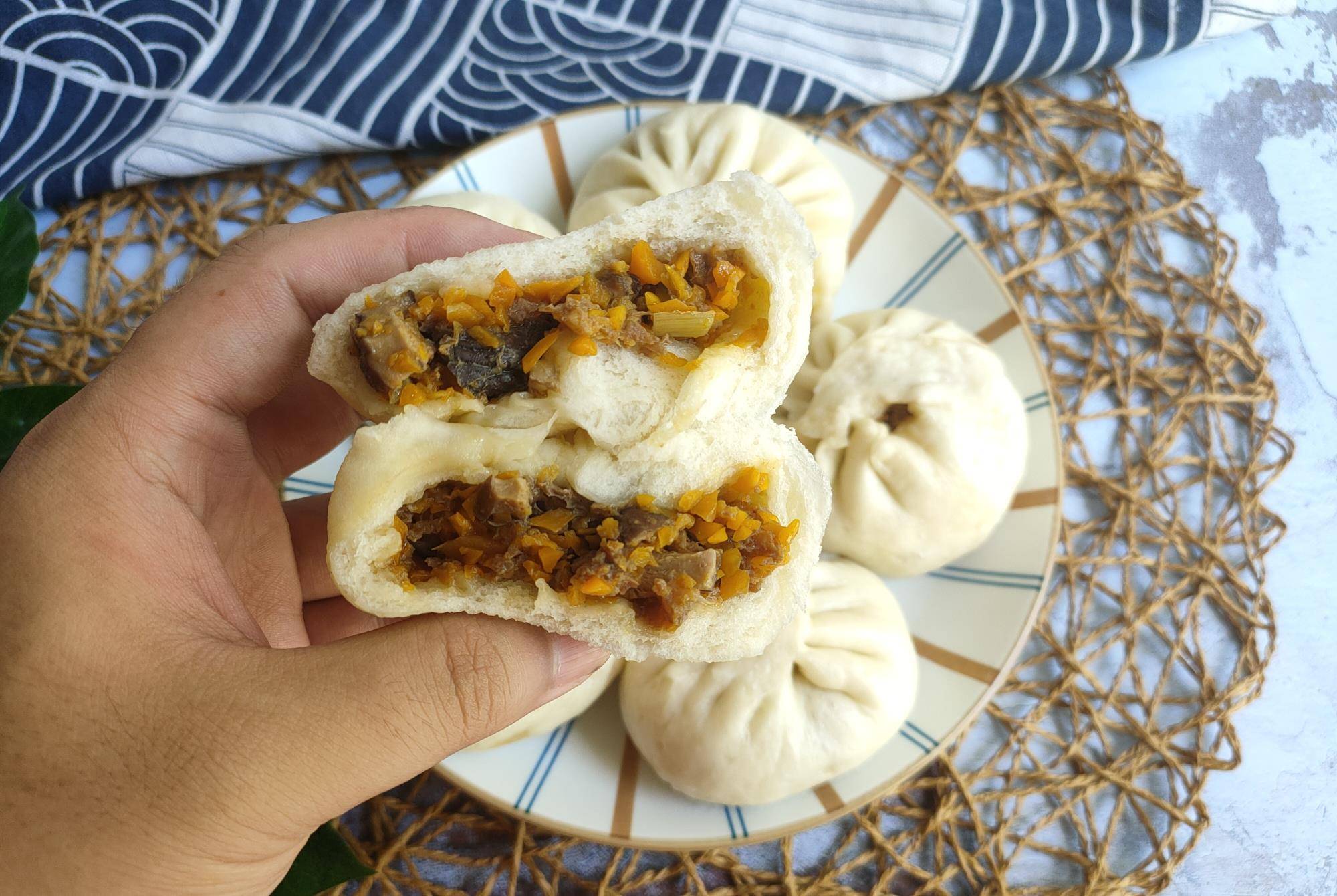 包子|吃了30年包子,还是这个馅料最解馋,高营养高蛋白,美味又省事