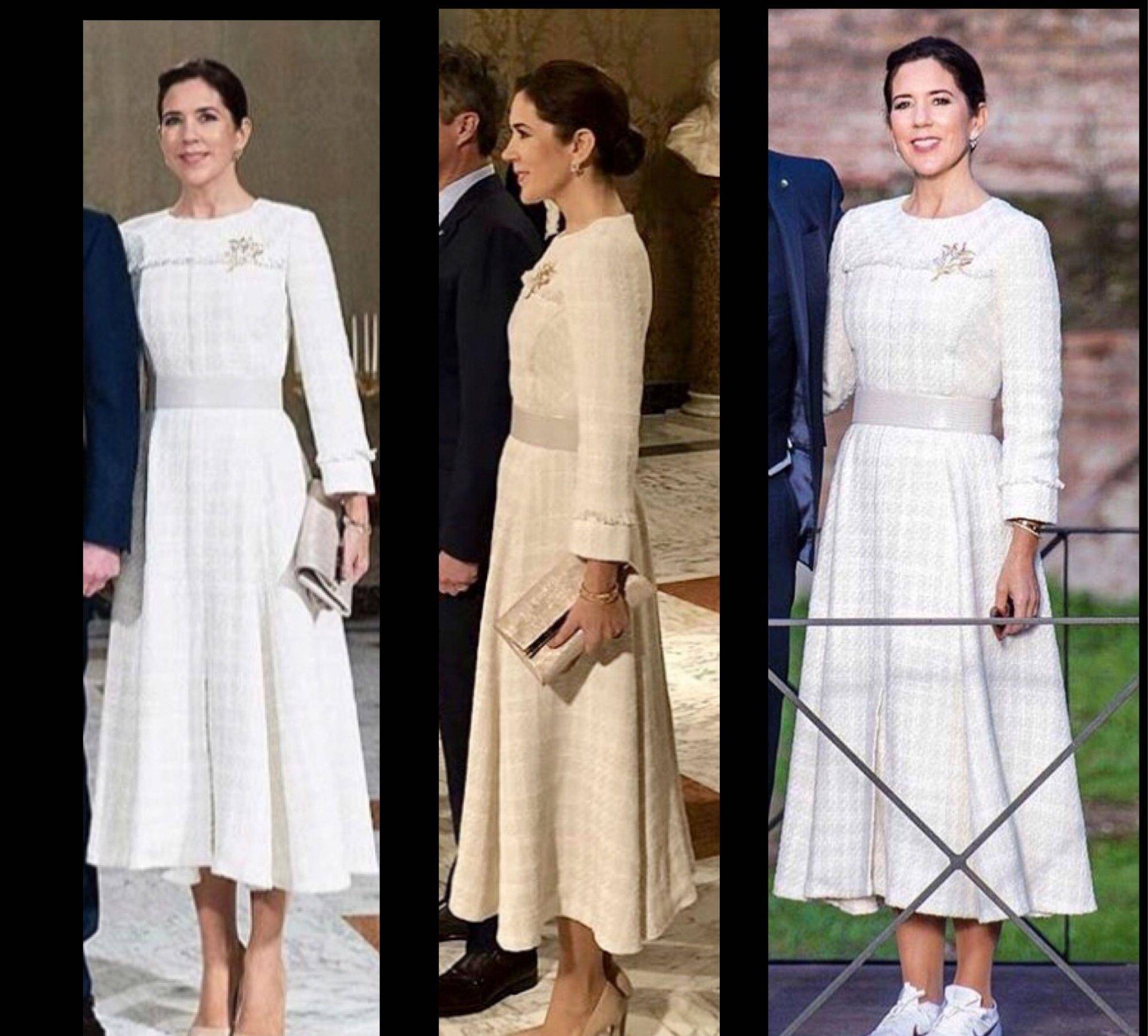 显得|诗丽吉年轻时穿休闲装亮相，显得她又矮又胖，还是紧身装适合她