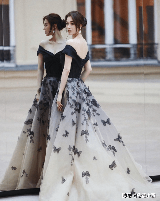 显得|葛天的“挤挤身材”真馋人，穿露肩连衣裙气质高贵，美出国际范
