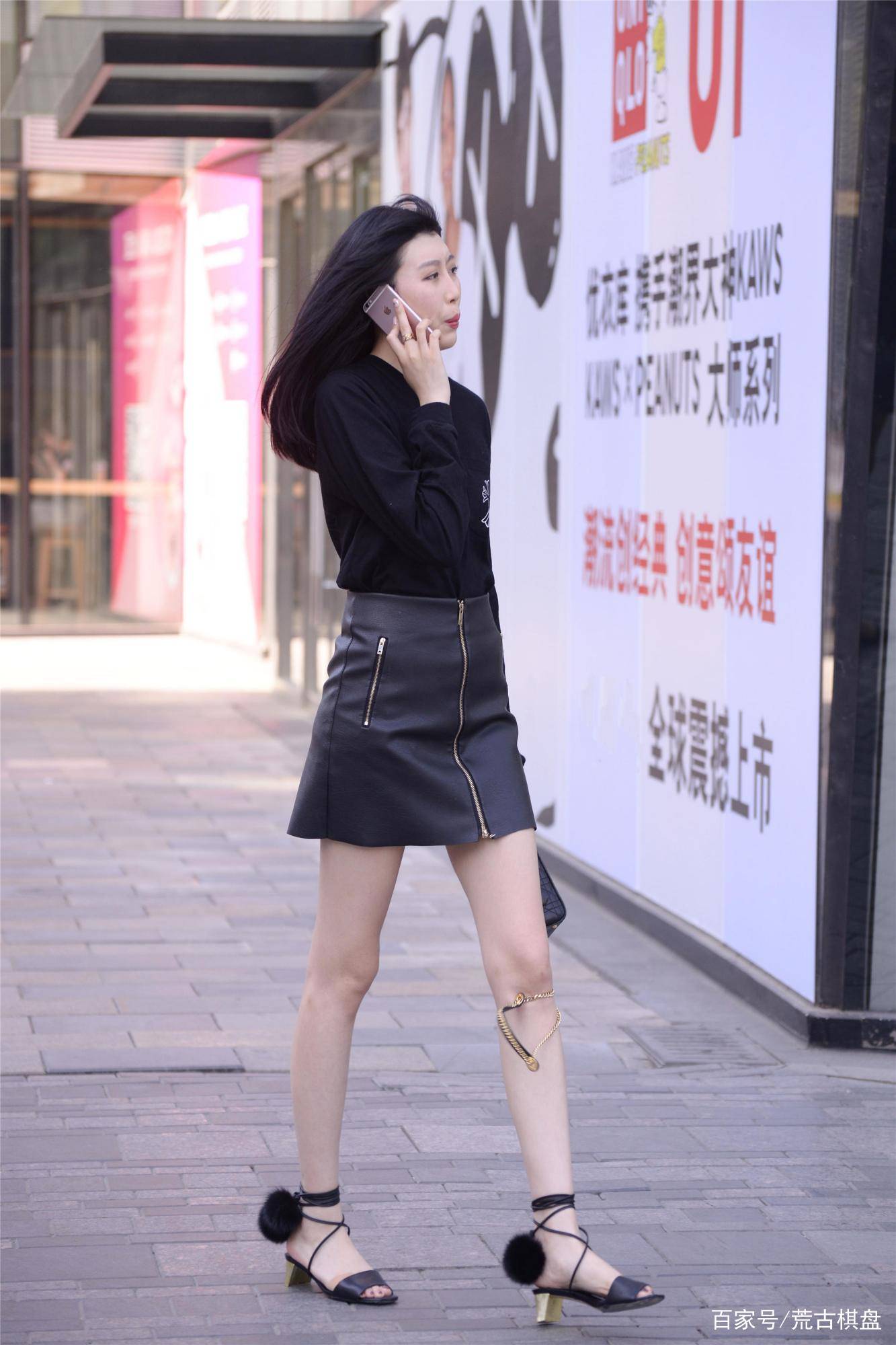 黑色|黑色皮裙,你会穿这么有质感的裙子么?对身材自信的可以尝试一下