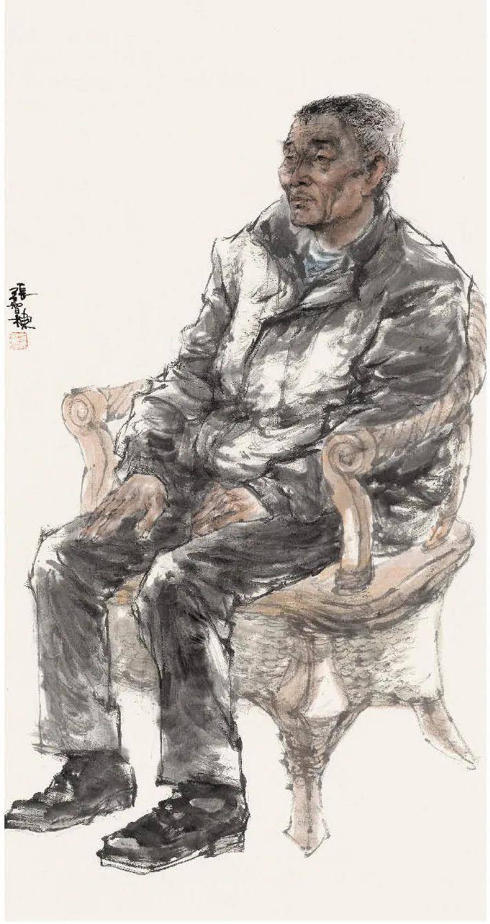 劳动者之歌张智栋中国画网上云画册写意人物画作品集