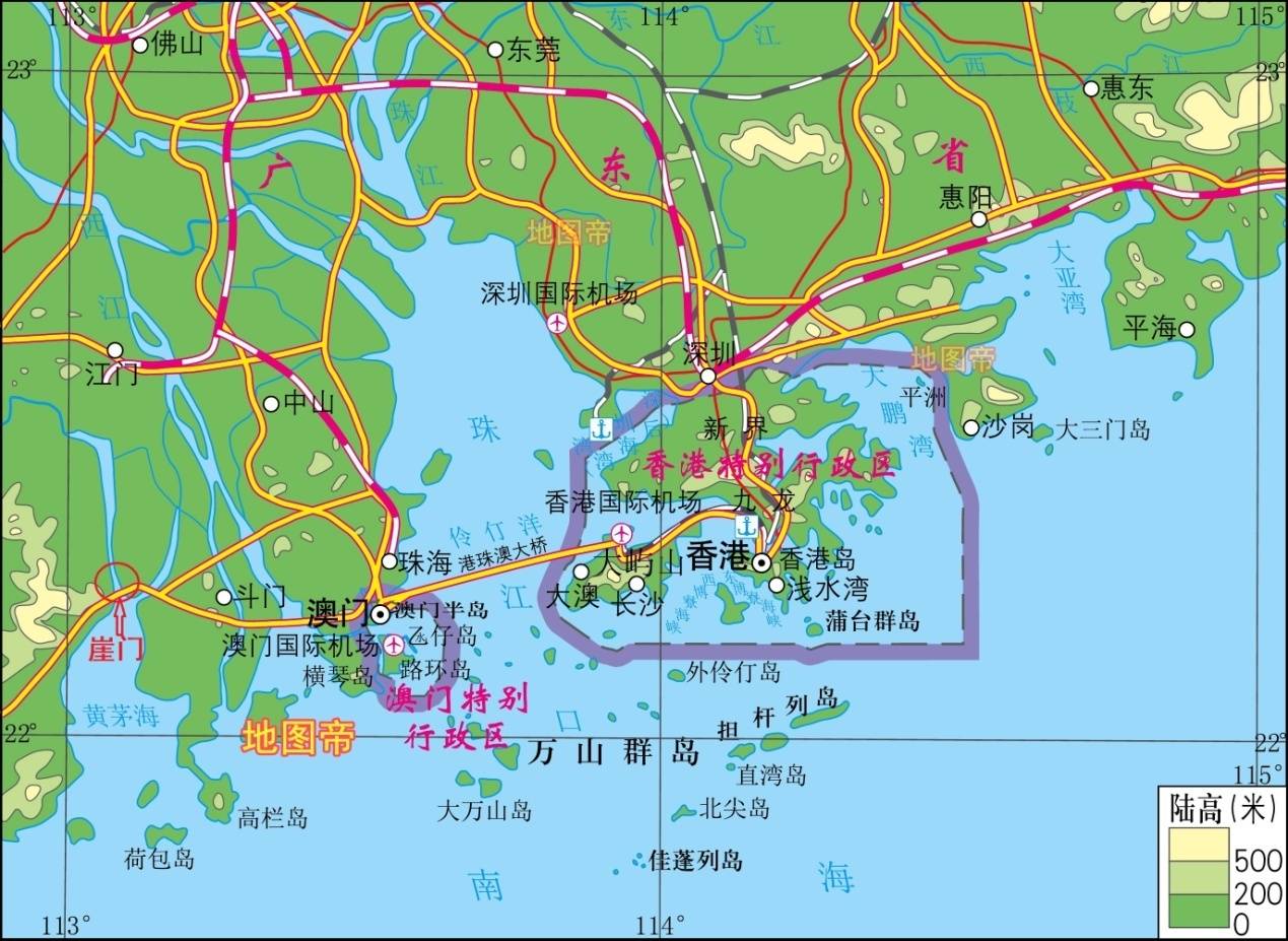 伶仃洋地理位置地图图片