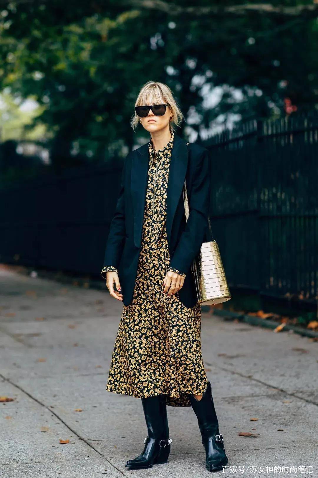 显得|收起你的“大衣”吧，今年流行“西装+裙子”，明星都心动了！