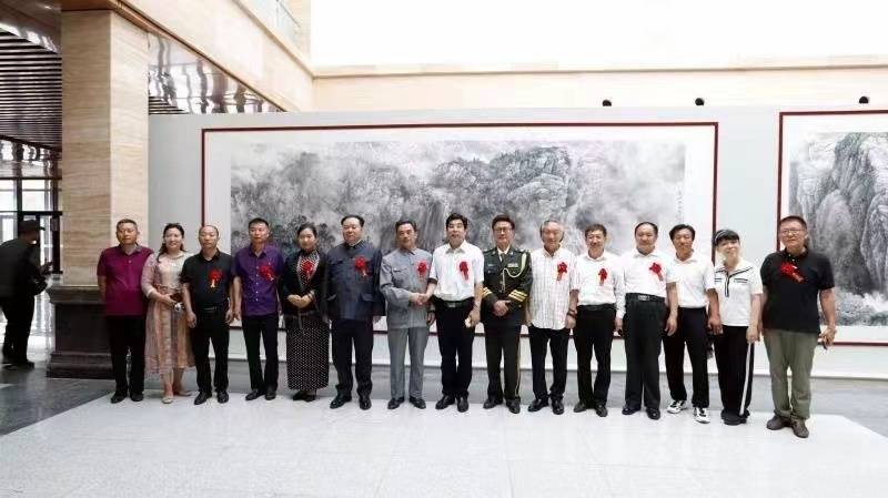 河北保定：北派山水画名家齐聚白石山 百幅精品力作献礼建党百年_王梦霖