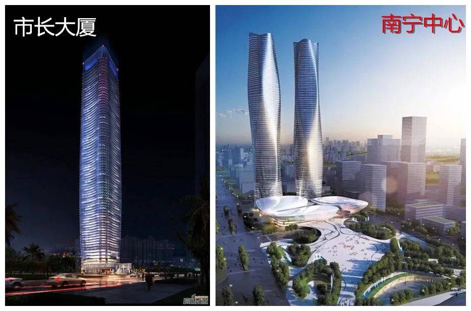 凤岭东盟商务区的市长大厦和五象总部基地的南宁中心,都还是黄土地
