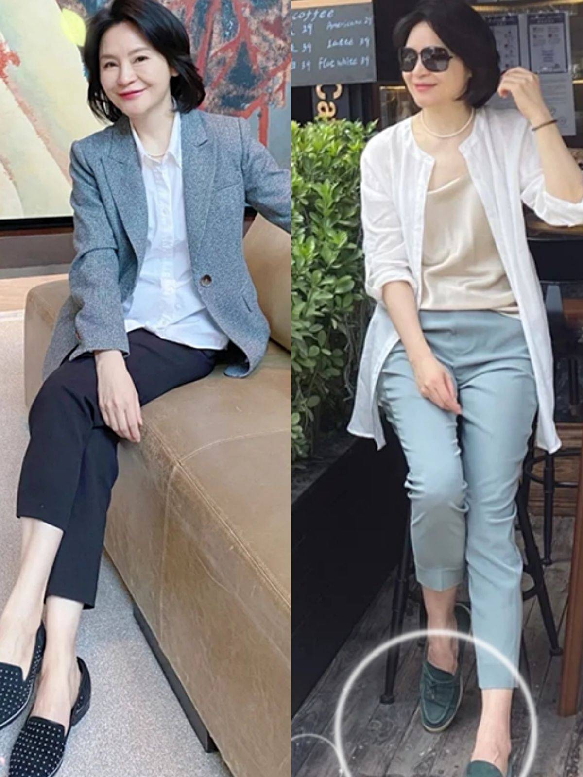 设计|过于真实的50岁女人穿搭，没有“设计款+大波浪”，也能气质惊艳