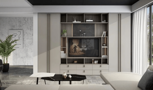 客厅|志邦家居（志邦厨柜）教你客厅的背景墙怎么才能搭出高级感！