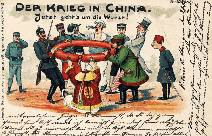 我们就能看出,在西方世界看来,十九世纪的中国就是一条任人宰割的羔羊