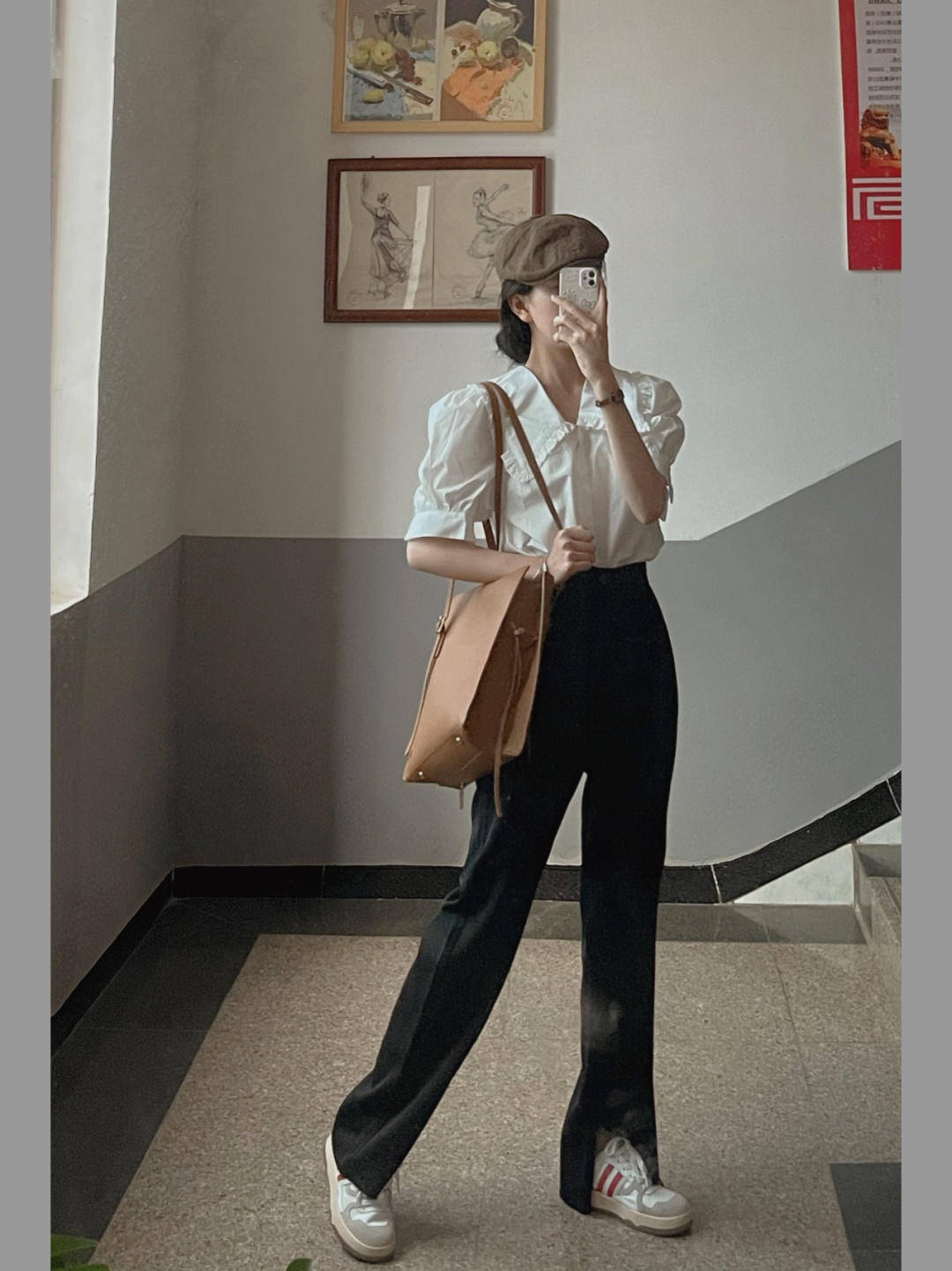 高个子|教师要怎么搭配才大方得体，衬衫搭配半身裙，跟着这样穿准没错！