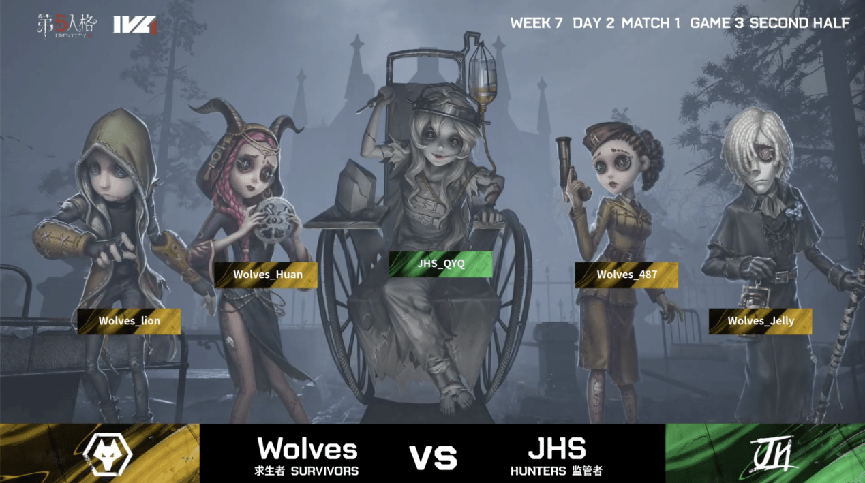 pick|第五人格2021IVL夏季赛常规赛Wolves vs JHS 第三局