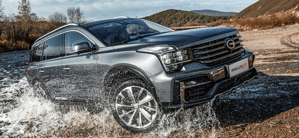 全新传祺gs8亮相新车造型大胆前卫