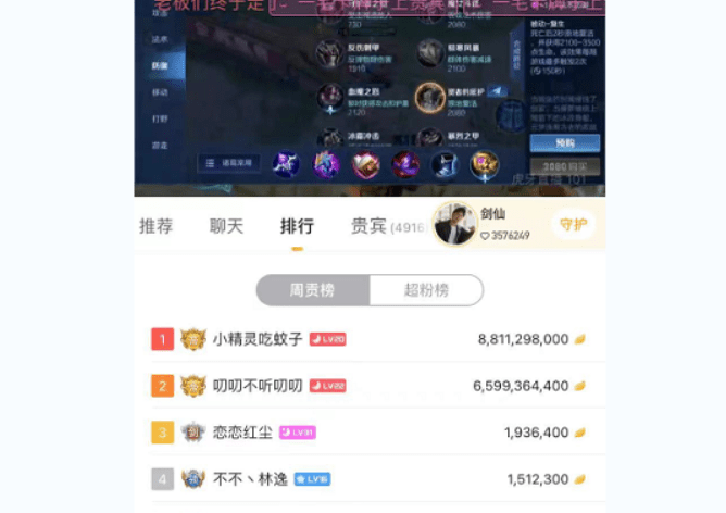 李白|剑仙女粉太土豪，花钱让剑仙不谈恋爱，为争榜一榜二，豪掷千万
