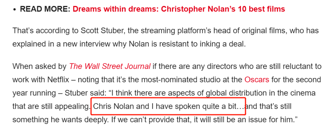 Netflix|Netflix想和诺兰合作，痴心妄想，还是暗藏转机