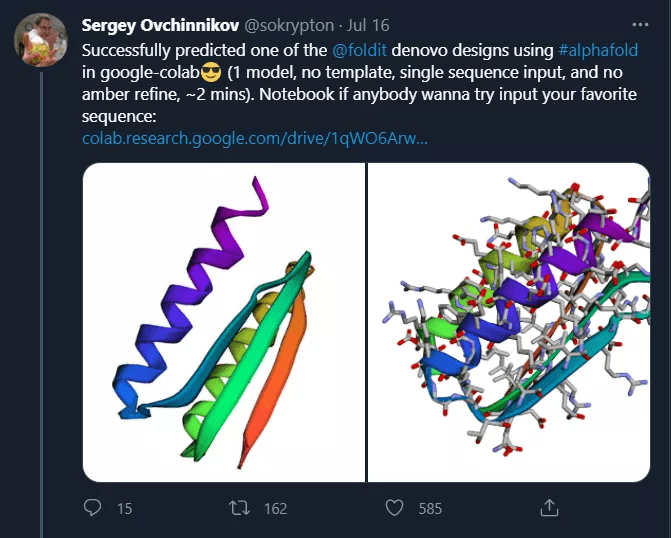 序列|DeepMind开源的AlphaFold怎么用？打开Colab就能在线用
