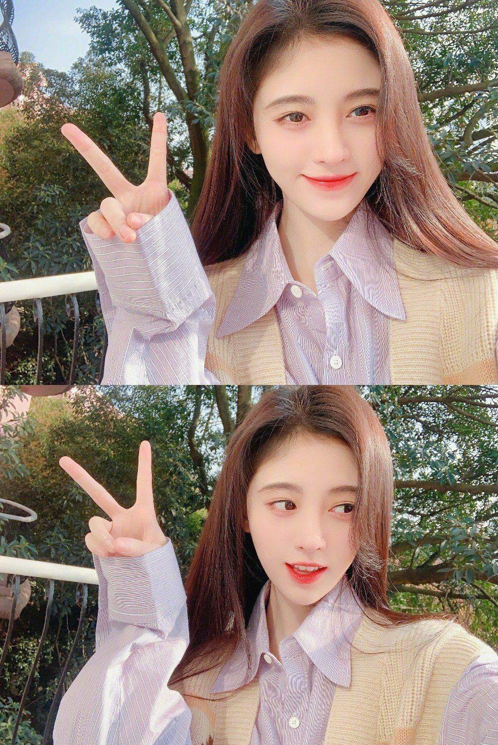 鞠婧祎|鞠婧祎最新私服穿搭曝光，这样穿甜美时尚又显高，回头率绝对超高