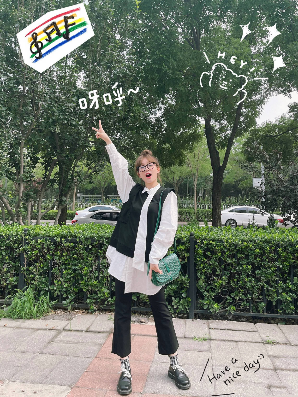 蓝色|穿搭模板徐梦洁来了！私服清爽时髦又养眼，小仙女们快来get