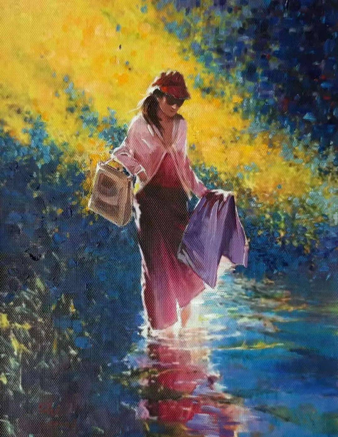 全国艺术名家邀请展香港女画家林小枝绘画作品赏析