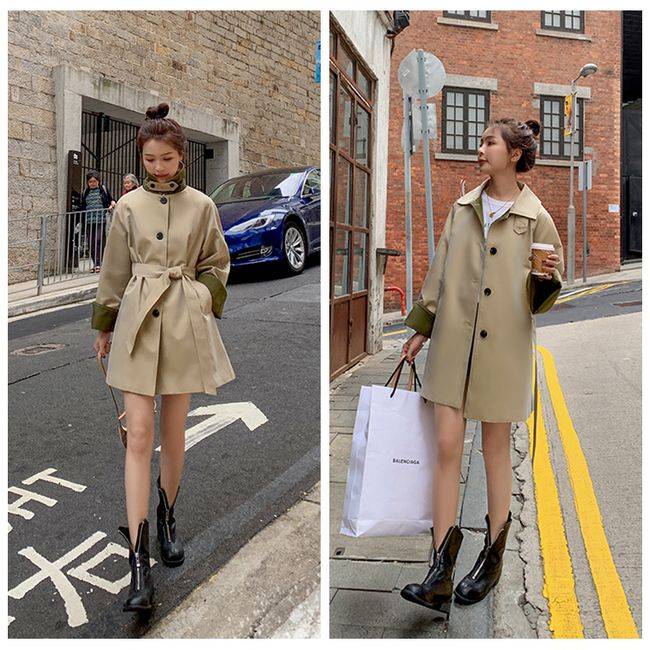 显得|18款卡其色风衣时尚穿搭