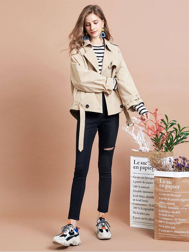 显得|18款卡其色风衣时尚穿搭