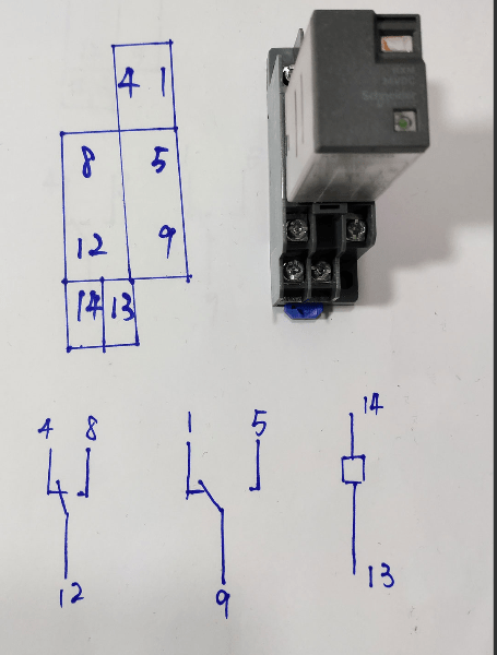 電工的中間繼電器接線圖講解