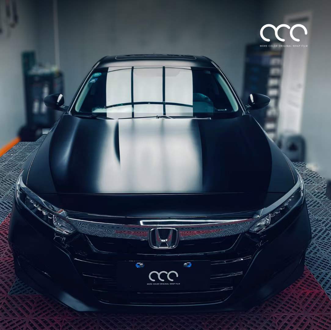 漫彩改色膜出品:本田汽车改色贴膜陶瓷黑_black