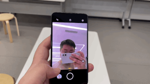 显示效果完美自拍还很清晰oppo下一代屏下前摄工程机上手分享