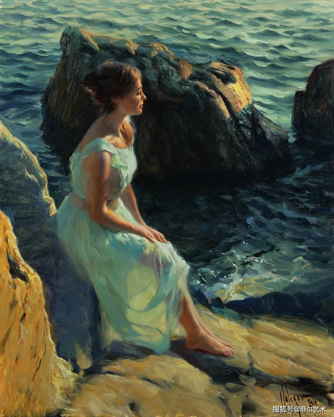 俄罗斯画家弗拉基米尔人体油画里的美女美得让人难忘