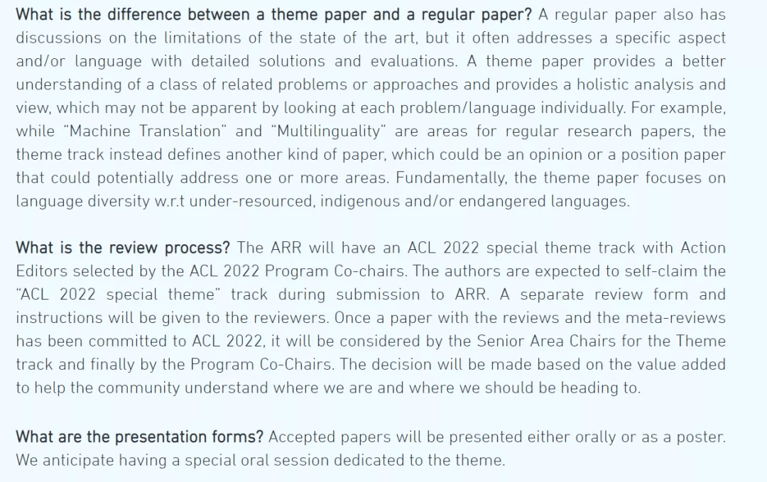 语言|Deadline提前，引入滚动审稿，想投ACL 2022的同学要抓紧了