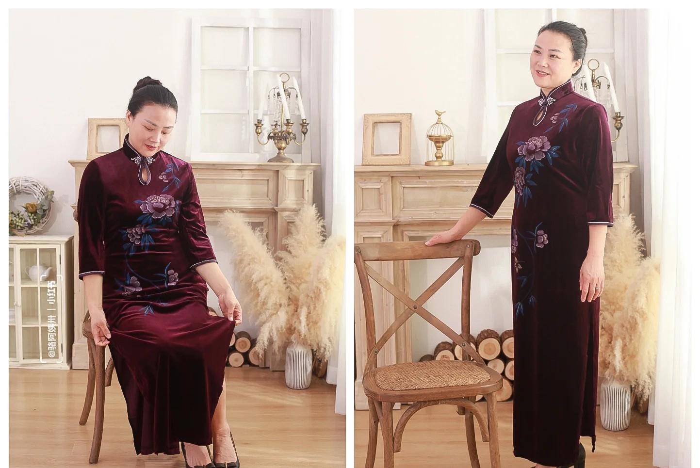 设计|适合穿旗袍的中年女人，身材符合这3个“特征”！瘦真的不在其中