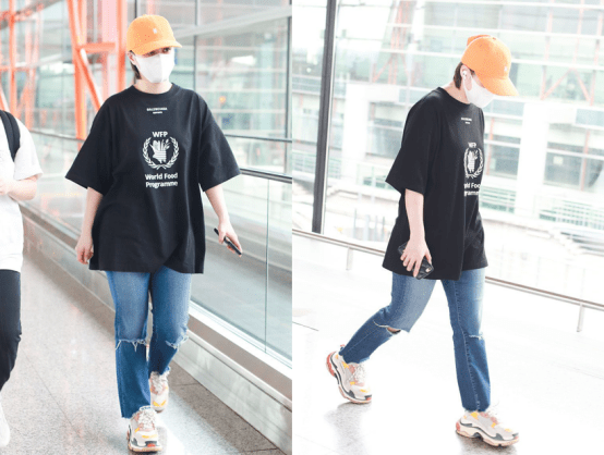 厚底|阿娇的脸太美了，可惜身高才160cm，穿长裤配厚底鞋也不咋高