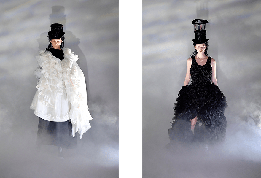 黑色|Comme des Garcons 2021秋冬系列，大量黑色会感到诡异吗？想象力和创造力时髦