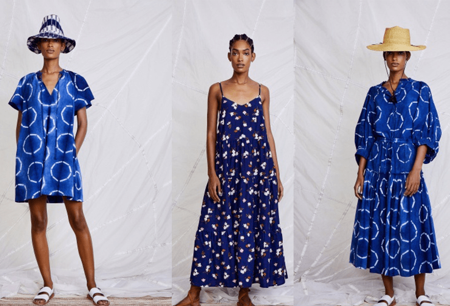 对比|Apiece Apart 2021春夏，蓝色与浅色调的清新，还有休闲、度假感