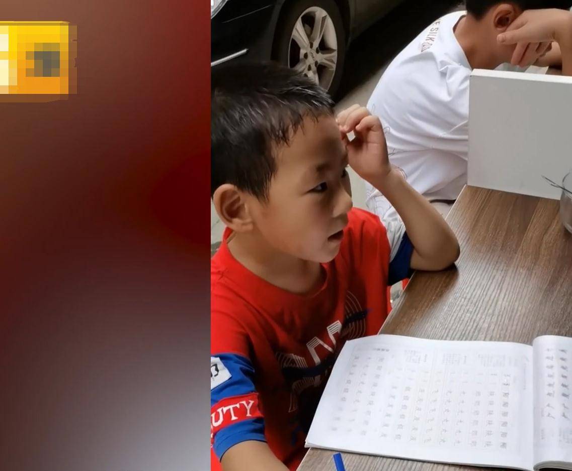 亲人|湖北：兄弟俩写作业满头大汗靠脚浸凉水降温，背后原因温暖又有爱