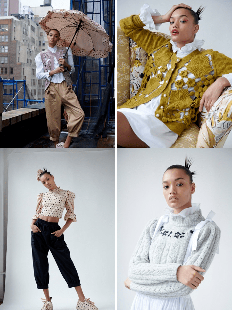 对比|Batsheva 2021春夏，简约甜美，浪漫氛围浓厚的手工感