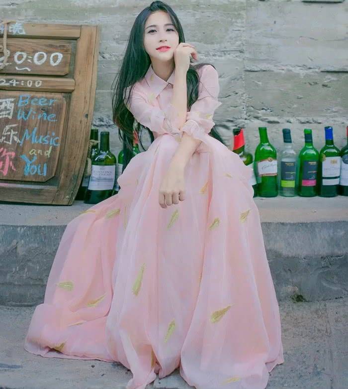 下半身|20岁怎么能少了一件粉色连衣裙？网纱火了这款“玫瑰裙”，超仙
