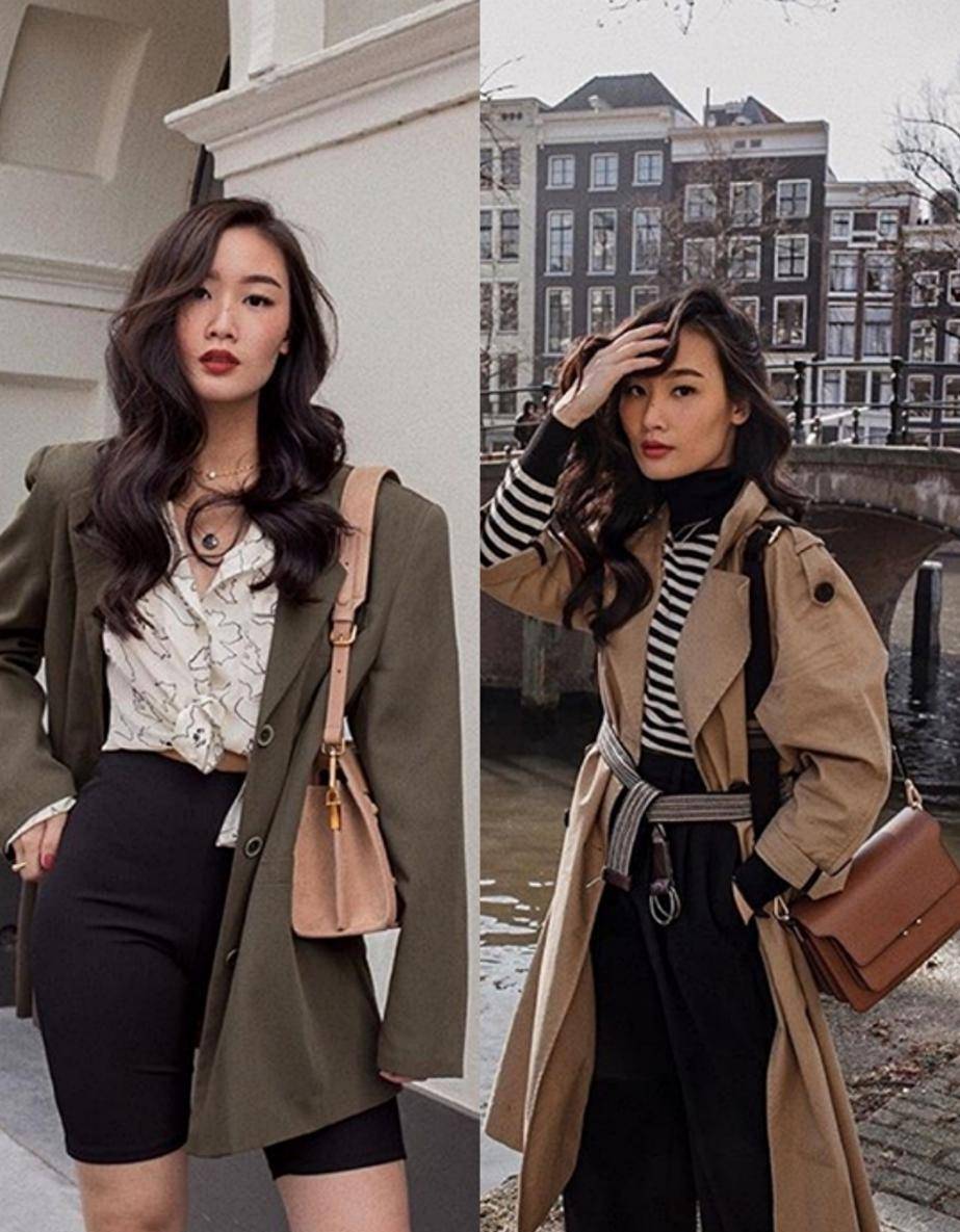 条纹|跟着梨形身材博主学穿搭，158身高穿出170既视感，三招帮你搞定