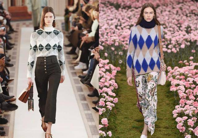 颜色|秋天街头的“英伦风”,只需件菱格毛衣,绅士的贵气你也能有