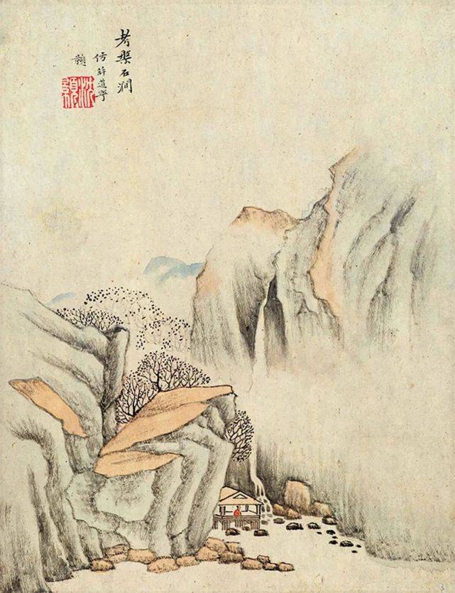 画家沉颢《仿古山水册》：笔墨简淡，俊爽之气_搜狐网