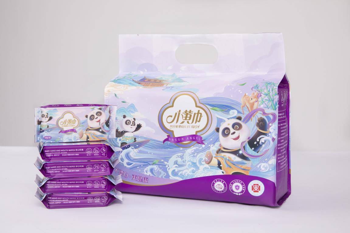 重磅消息爱善天使即将上市医护级小黄巾竹纤维婴幼儿手口湿巾