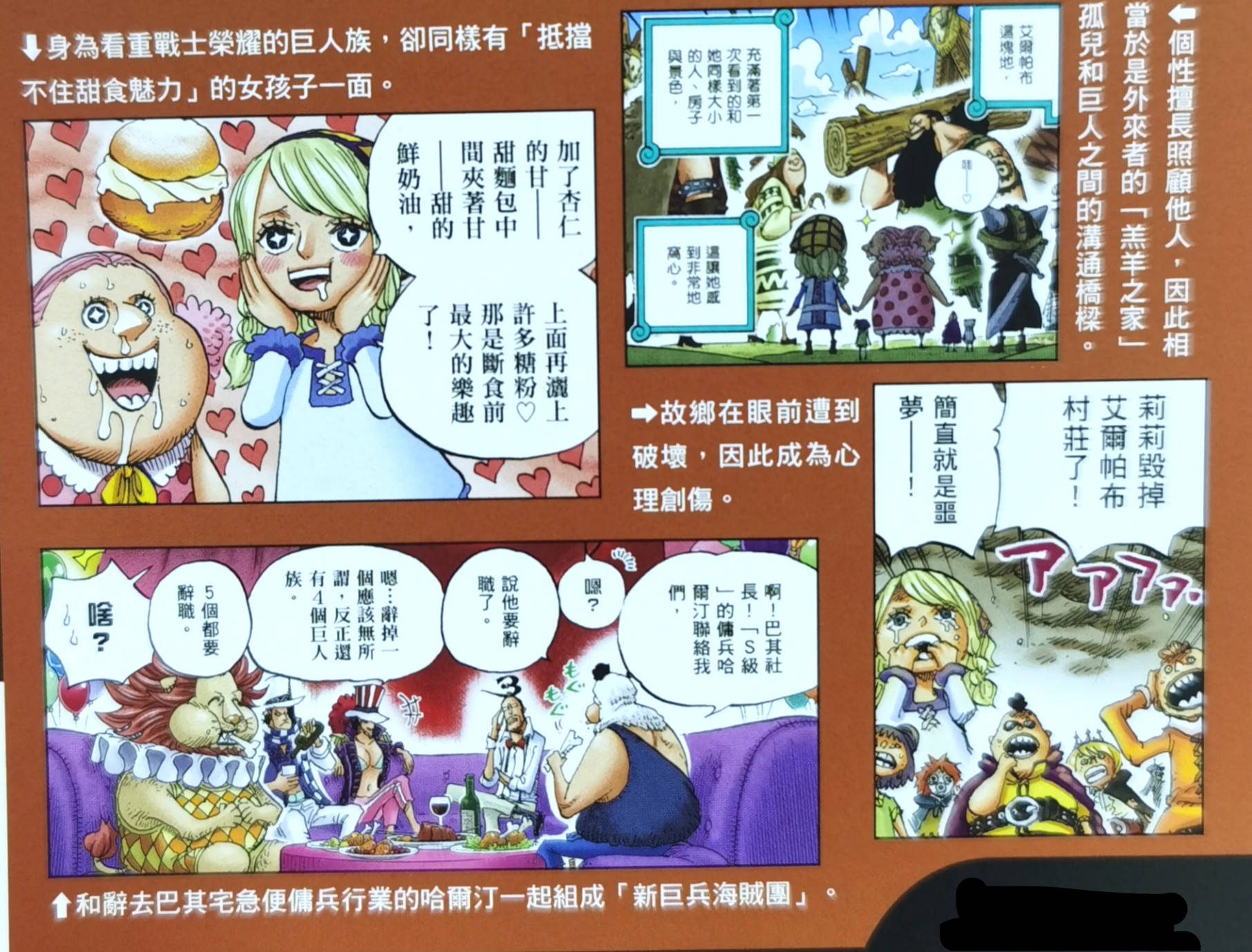 大船|海贼王官方情报：跟大妈感情深厚的美女巨人，是草帽大船团的一员