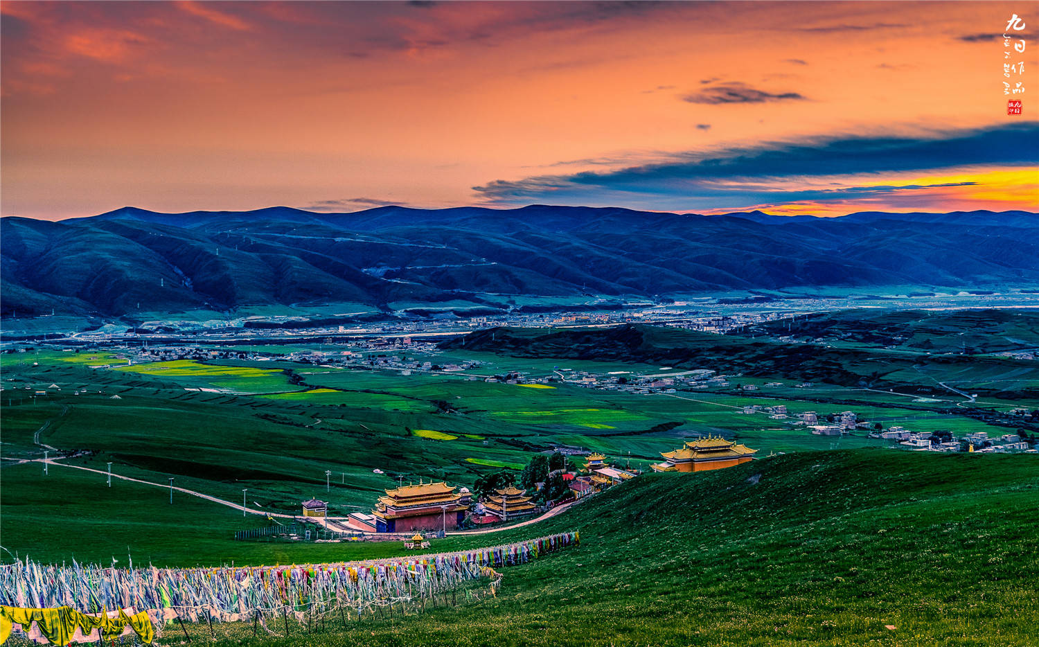 跨越两个省的景区 每走一步都是风景 能去一次此生不虚此行 阿坝