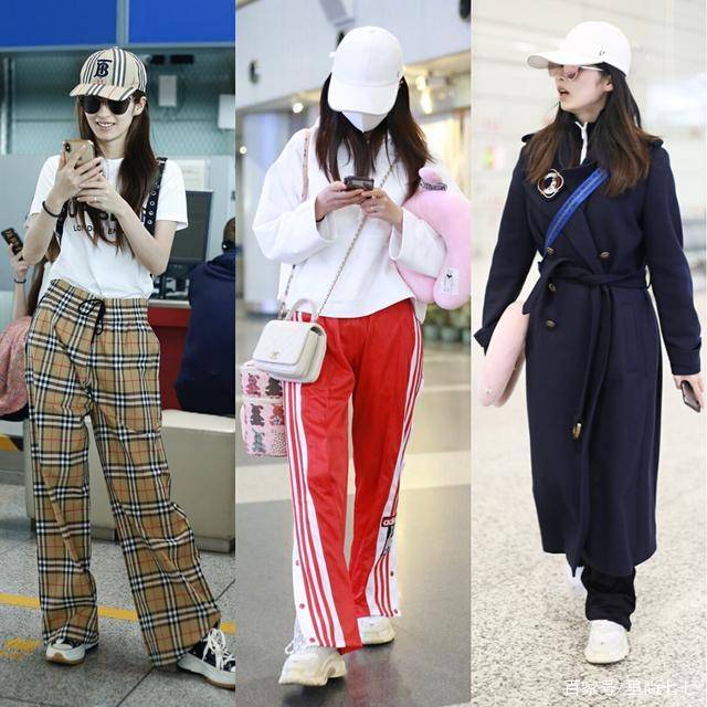 一身|颖儿一家三口走机场，2岁女儿正脸照曝光，自己走路稳当穿得潮