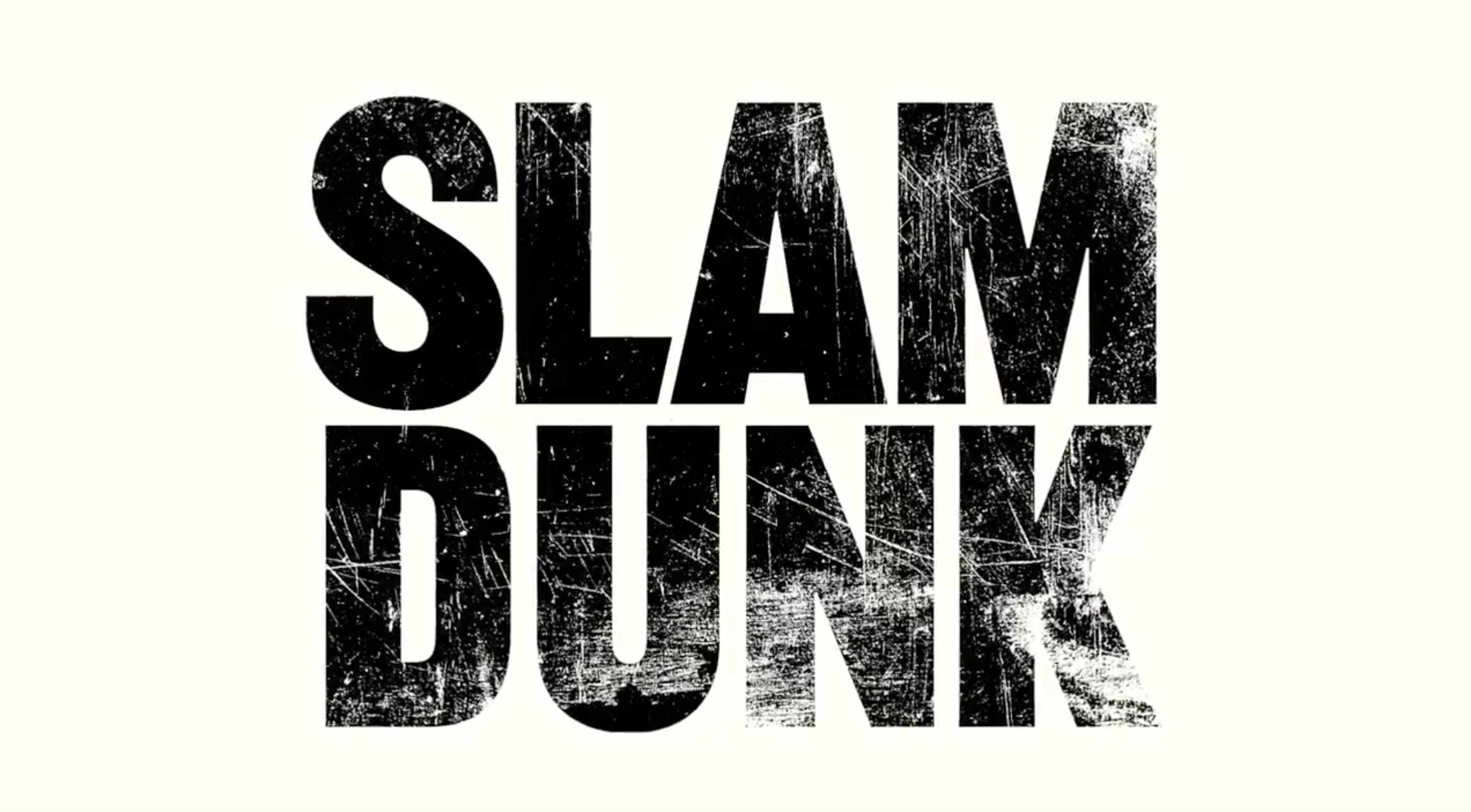 紧接着《灌篮高手》的英文slam dunk出现.