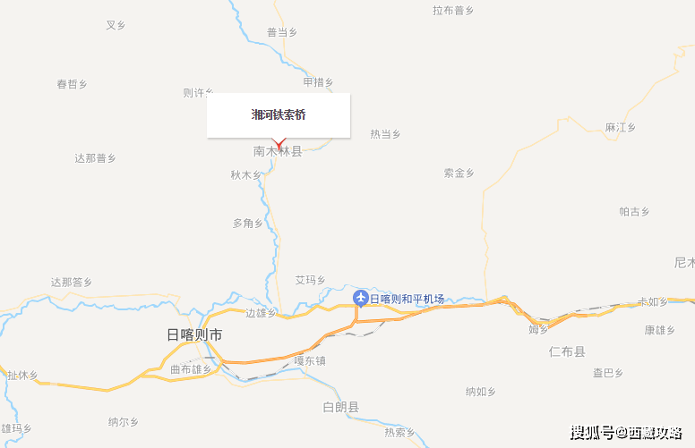 南木林县藏戏开山鼻祖在这里建造了这样一座桥梁