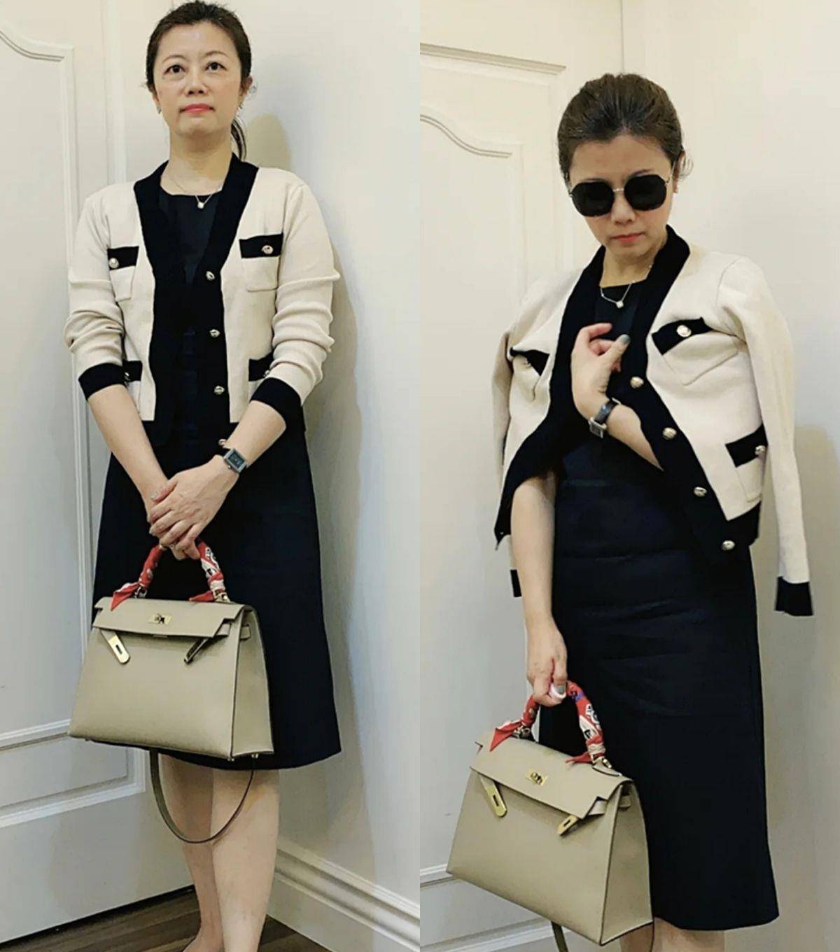 颜色|适合50岁微胖女人的高级裙装搭配,简约又优雅,轻松get好气质